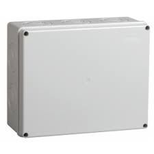Коробка КМ41272 распаячная для о/п 240х195х90 мм IP55 (RAL7035, кабельные вводы 5 шт)