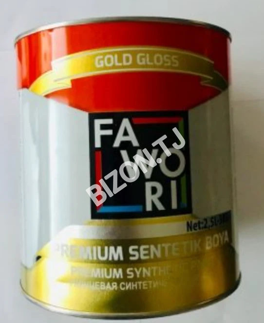 Синтетическая краска FAWORI, PREMIUM SYNTHETIC PAINT ORANGE 2.5L