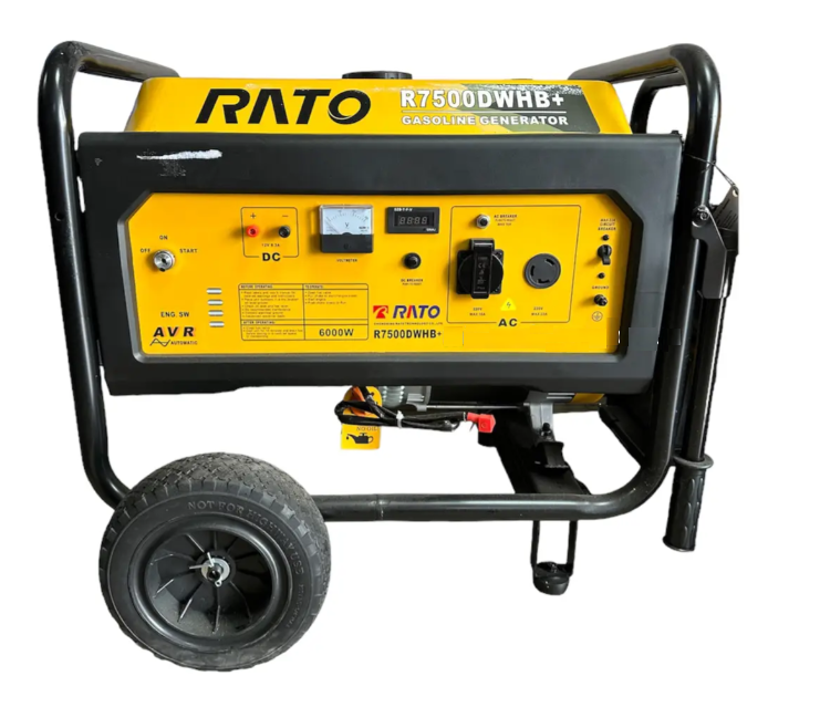 Бензиновый генератор RATO R7500DWHB+ 6кВт, однофазный
