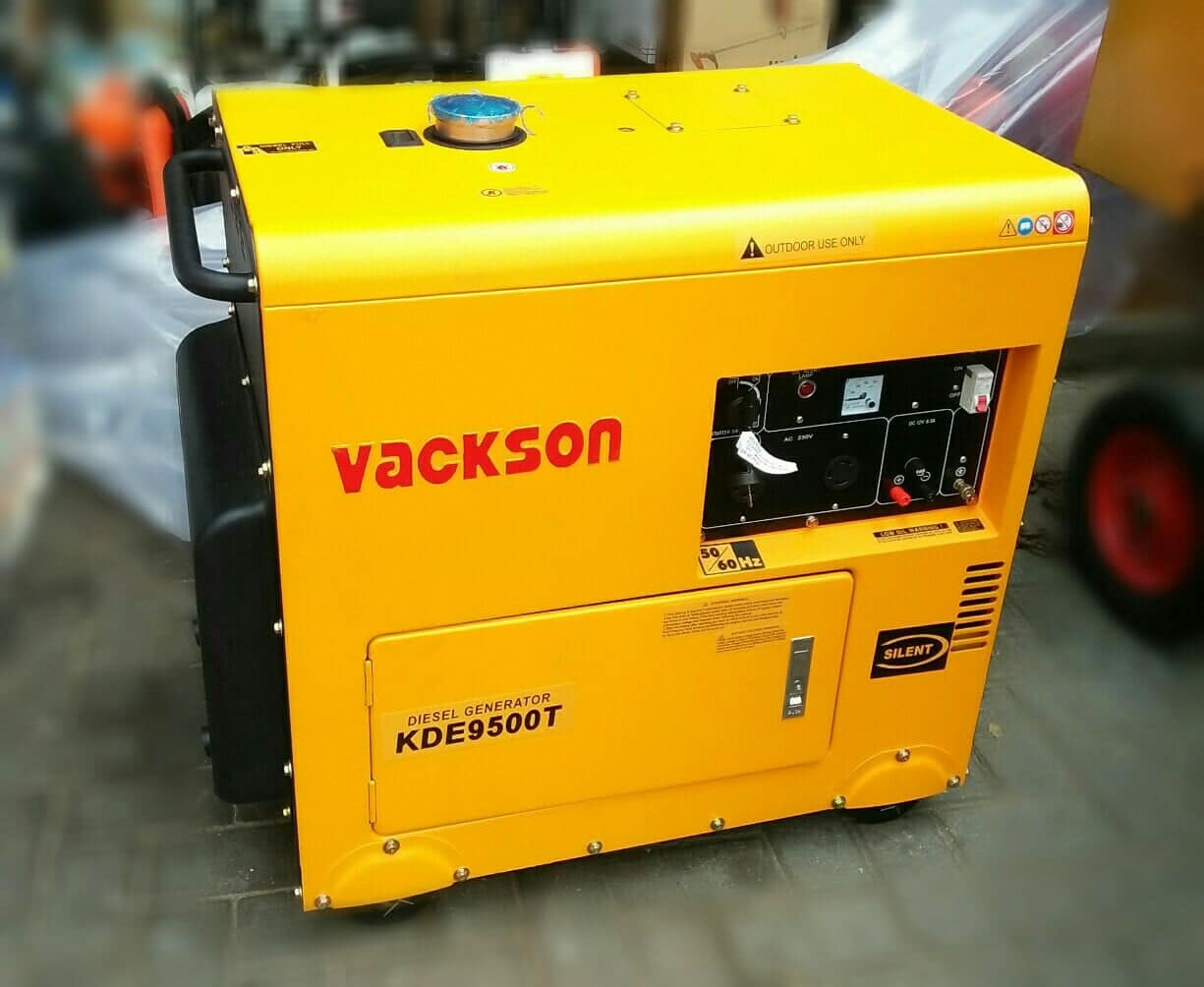 Генератор дизельный VACKSON KDE9500T3 7кВт в шумопоглощающем кожухе, трехфазный