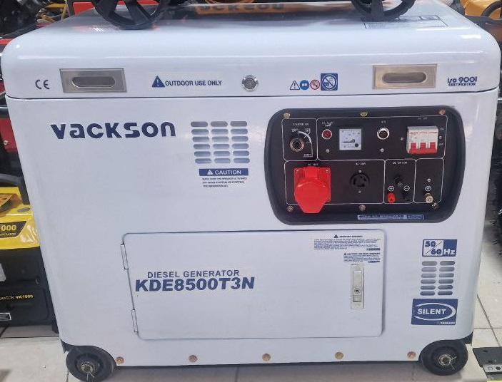 Генератор дизельный VACKSON KDE8500T3N 5.5 кВт в шумопоглощающем кожухе, трехфазный