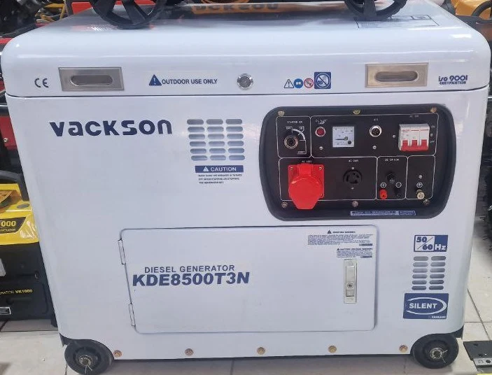 Генератор дизельный VACKSON KDE8500T3N 5.5 кВт в шумопоглощающем кожухе, трехфазный