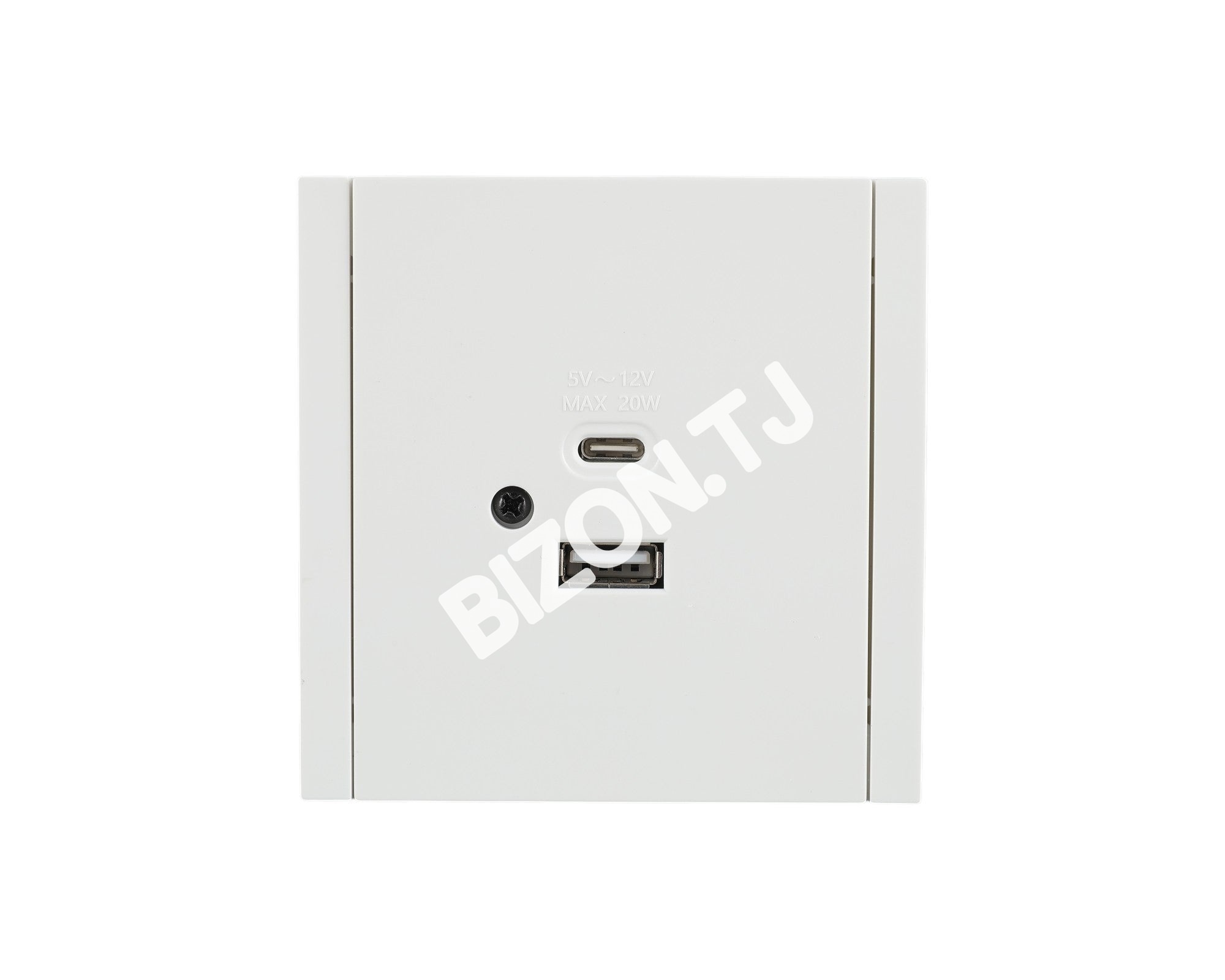 Розетка USB+TYPE C 20Вт, с / у, Темно-серая, серия NIZMO, ELECTRIC 96 / 8, 283-03580