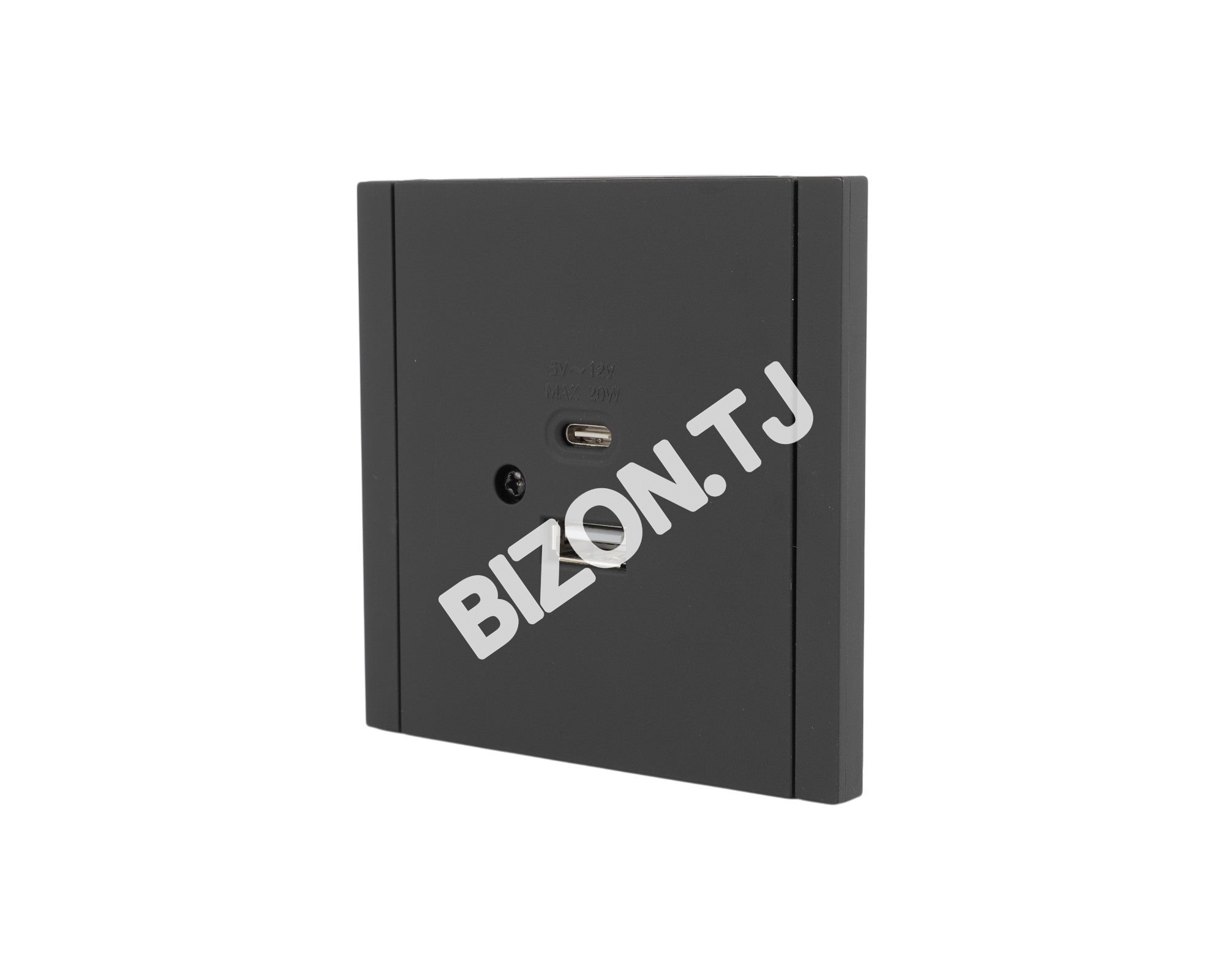 Розетка USB+TYPE C 20Вт, с / у, Темно-серая, серия NIZMO, ELECTRIC 96 / 8, 283-03580 7