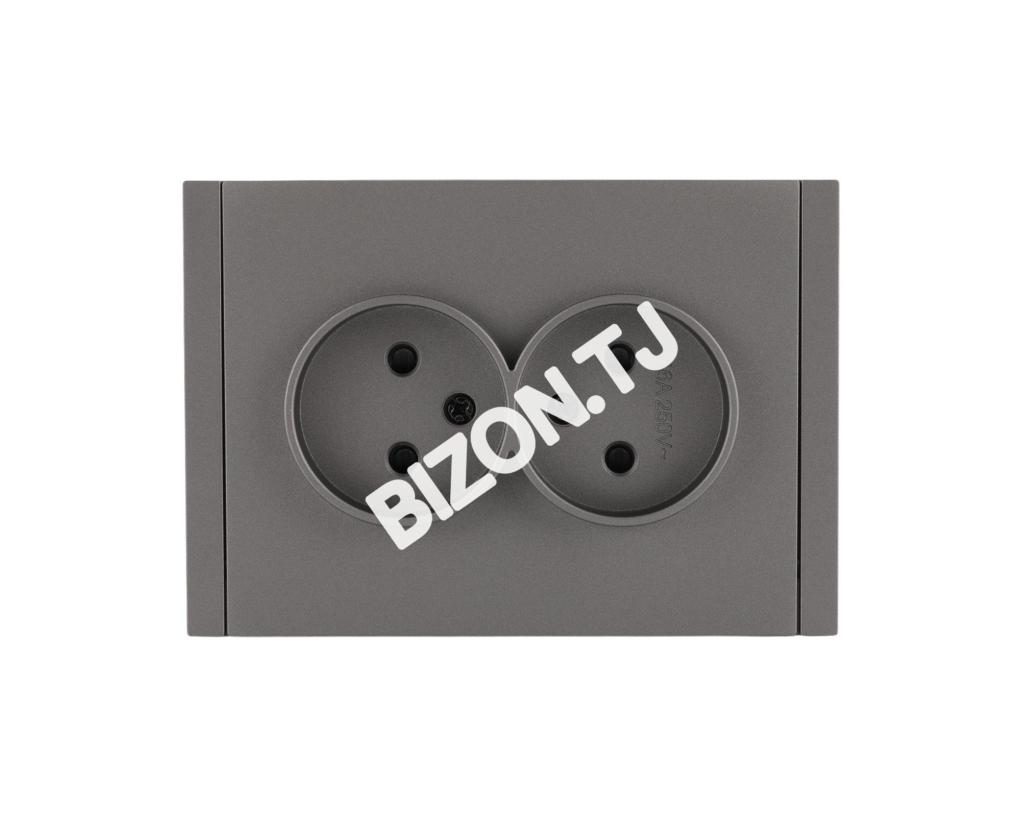Розетка 2-я 2pin б / з, с / у, Мокко, серия NIZMO, ELECTRIC 84 / 7, 283-03618 10