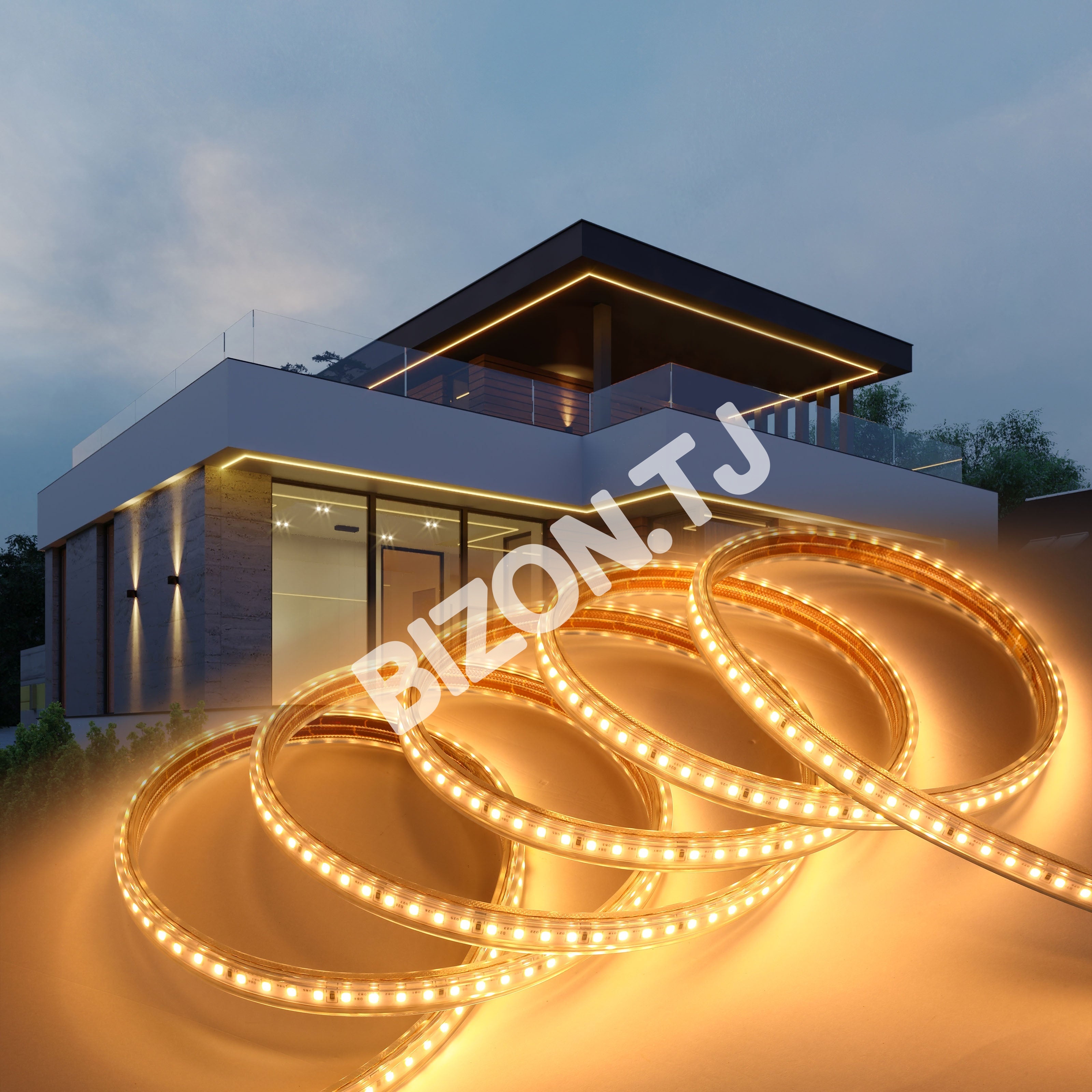 LED lentа 2835-120L 6 Вт 220 В теплый белый 50 м, 582-15271 2