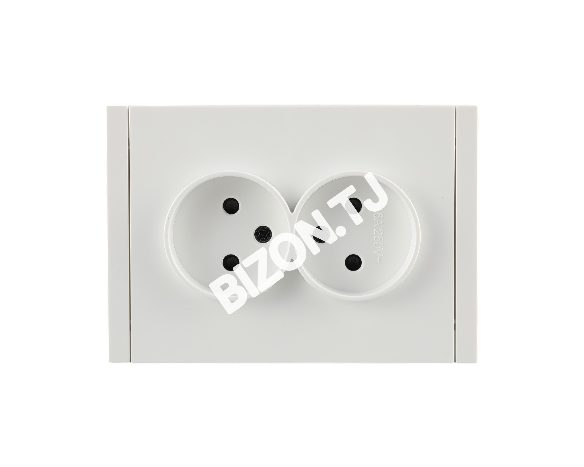 Розетка 2-я 2pin б / з, с / у, Мокко, серия NIZMO, ELECTRIC 84 / 7, 283-03618