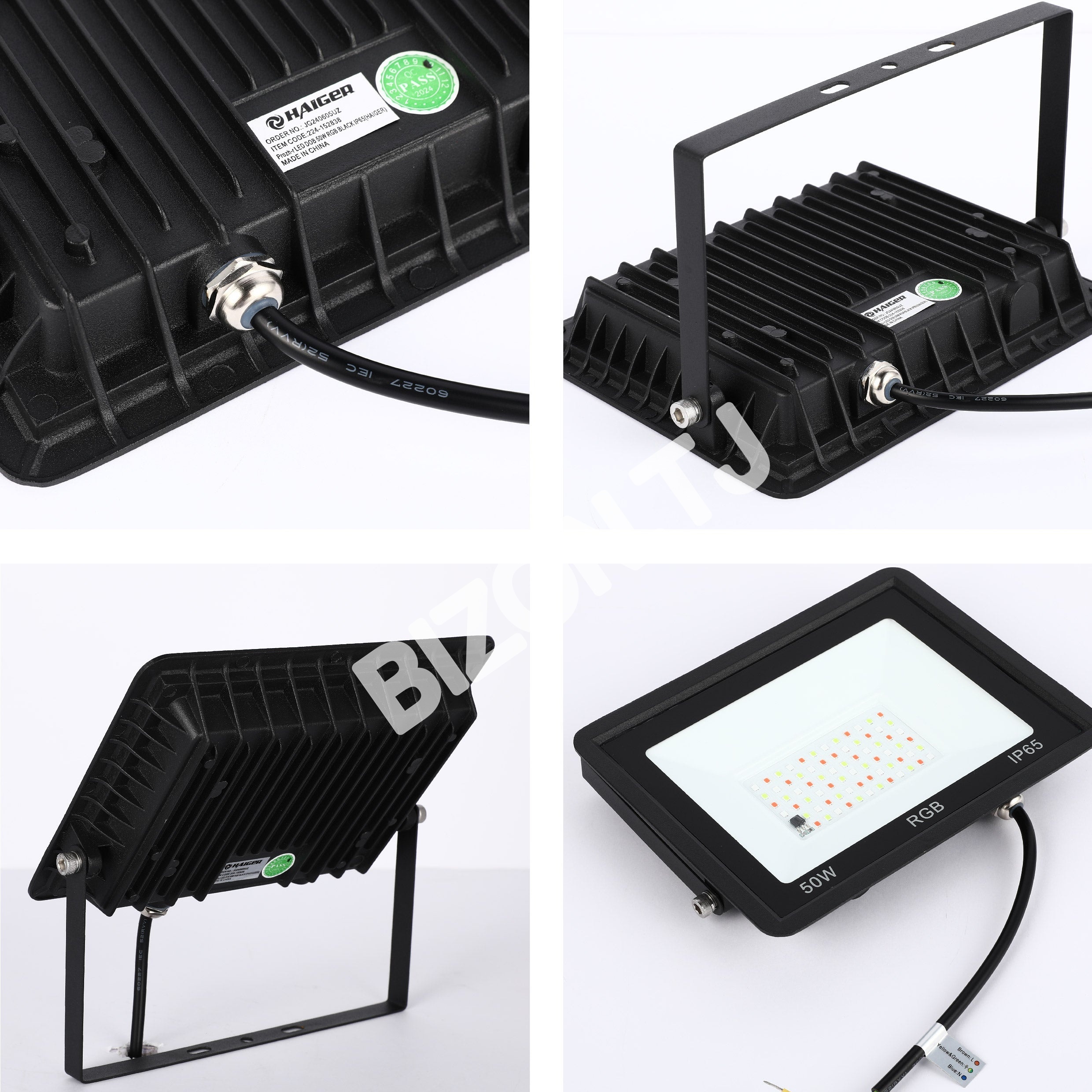 Прожектор LED DOB 30 Вт RGB черный IP65, 224-152837 12
