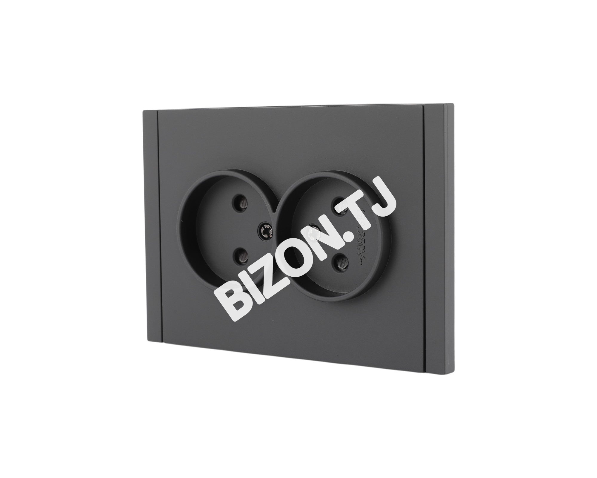 Розетка 2-я 2pin б / з, с / у, Мокко, серия NIZMO, ELECTRIC 84 / 7, 283-03618 7