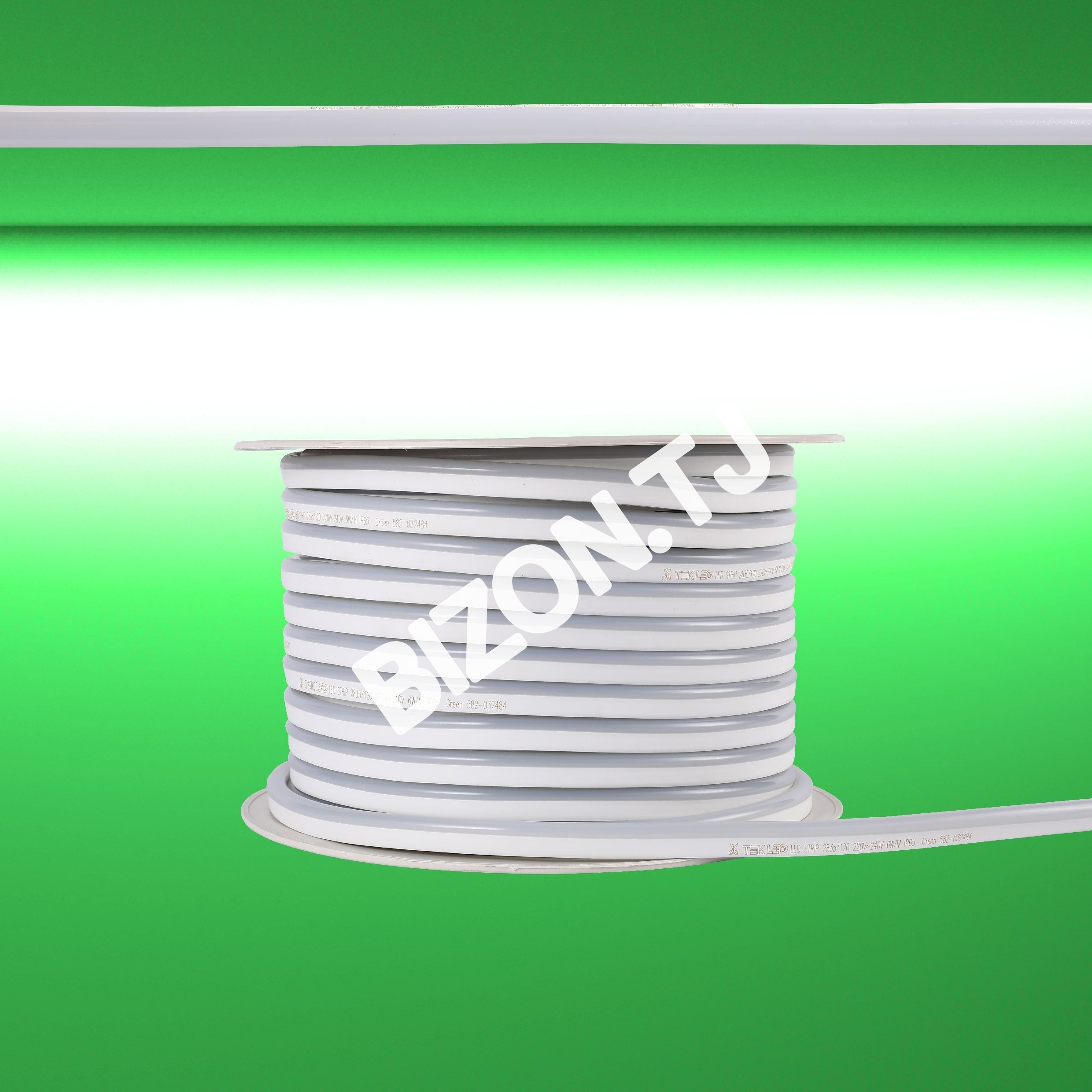 LED Лента 2835 зеленый SOFT 6 Вт / M 220 В IP651, 582-032484