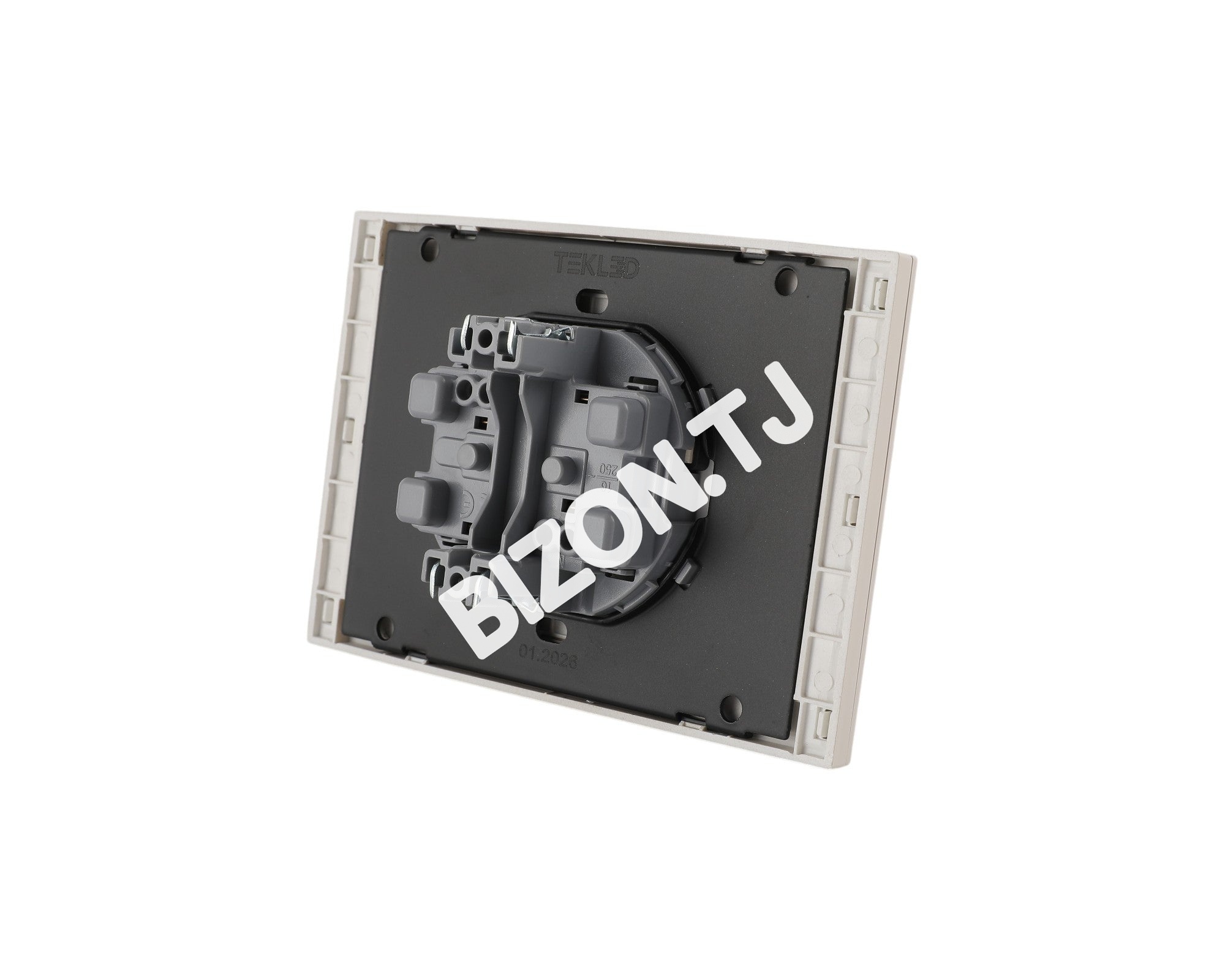 Розетка 2-я 2pin б / з, с / у, Мокко, серия NIZMO, ELECTRIC 84 / 7, 283-03618 18