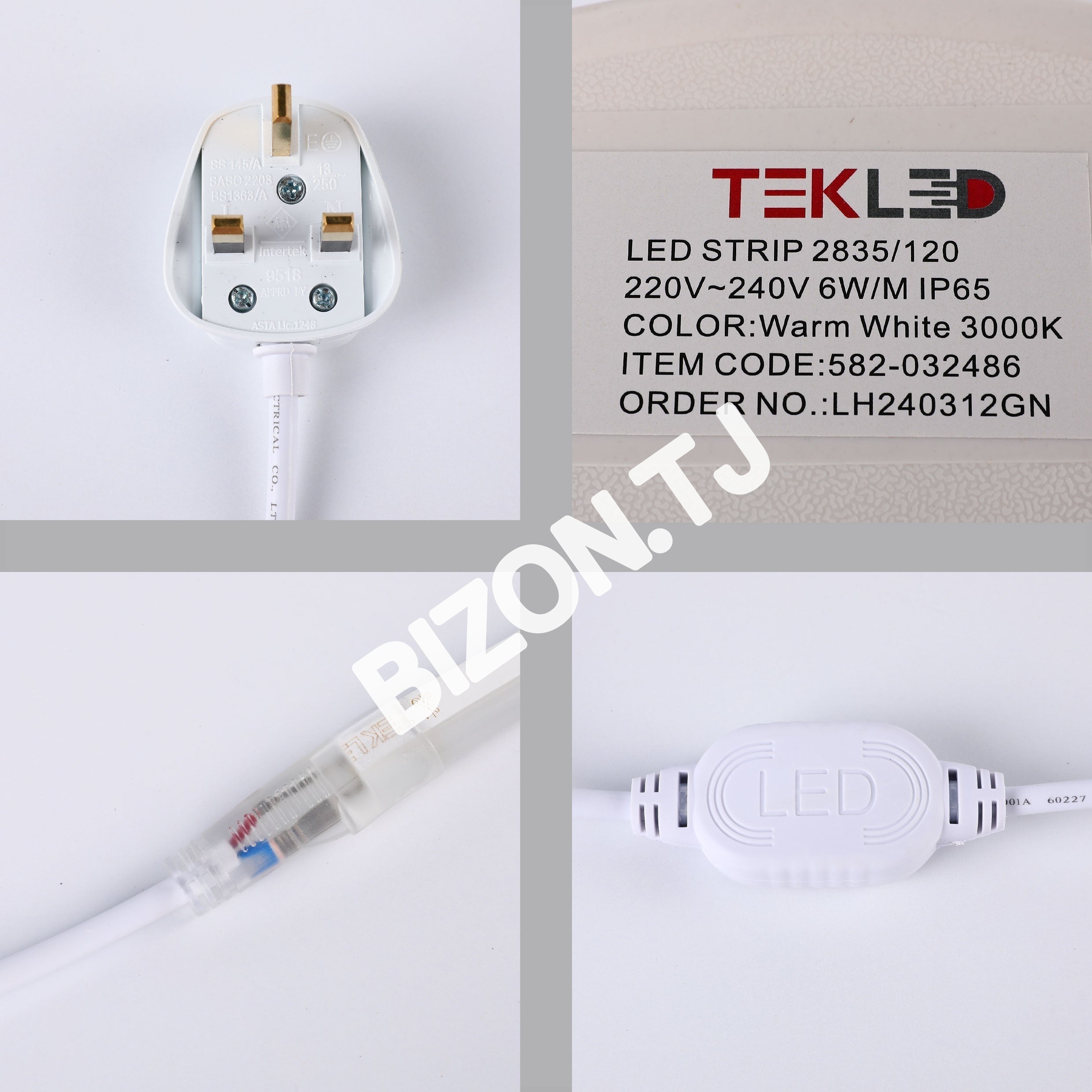 LEDlentа2835 LEMONYELLOW SOFT 6 Вт / M 220VIP65100, 582-032488 39