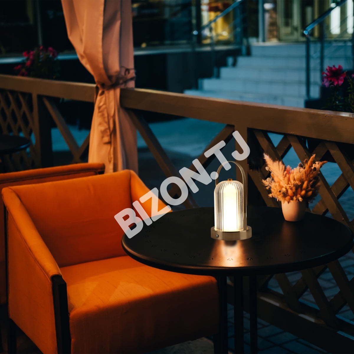 Светильник настольный LED Acrylic D120H230 FRECH золотой, 130-03720