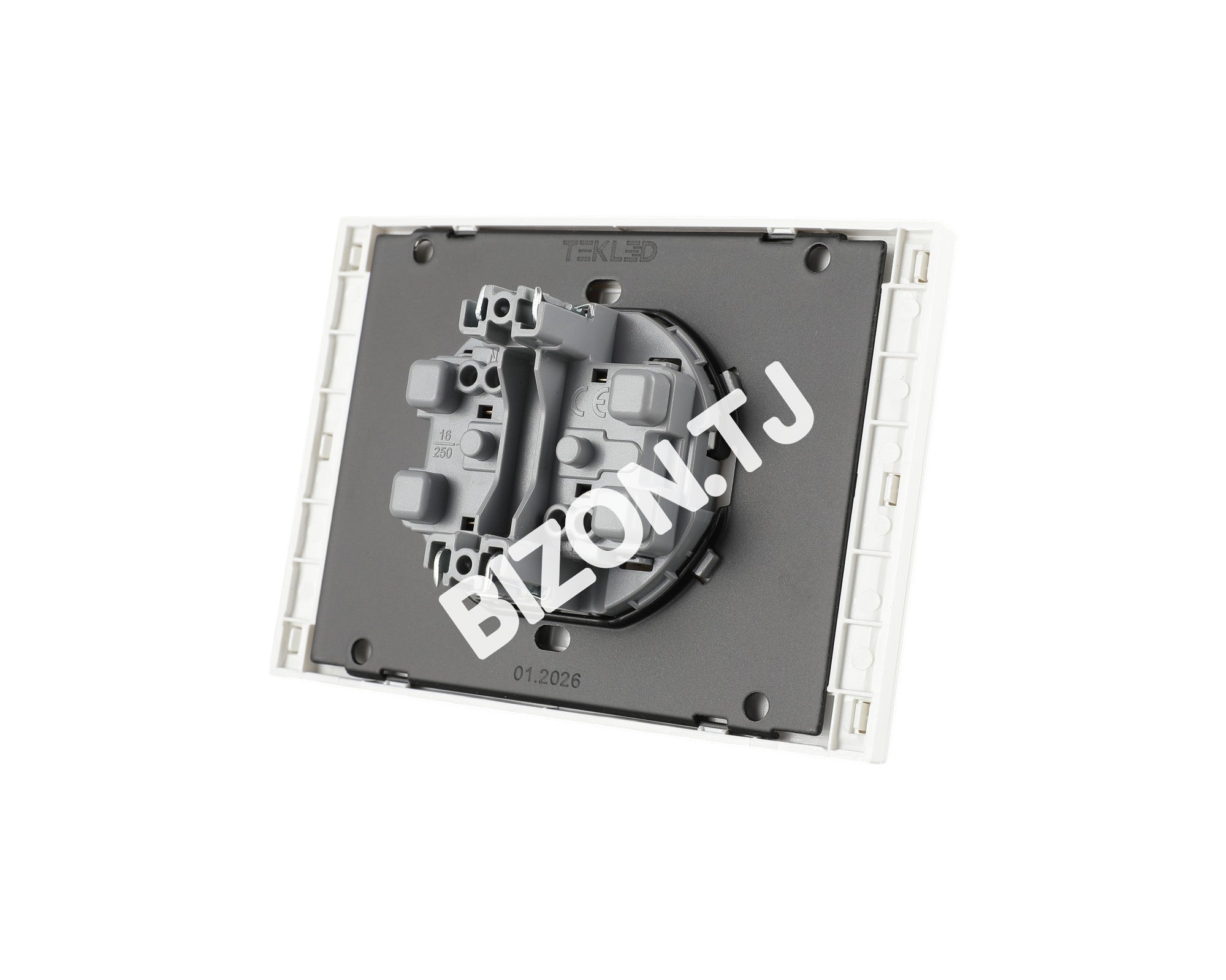 Розетка 2-я 2pin б / з, с / у, Мокко, серия NIZMO, ELECTRIC 84 / 7, 283-03618 3