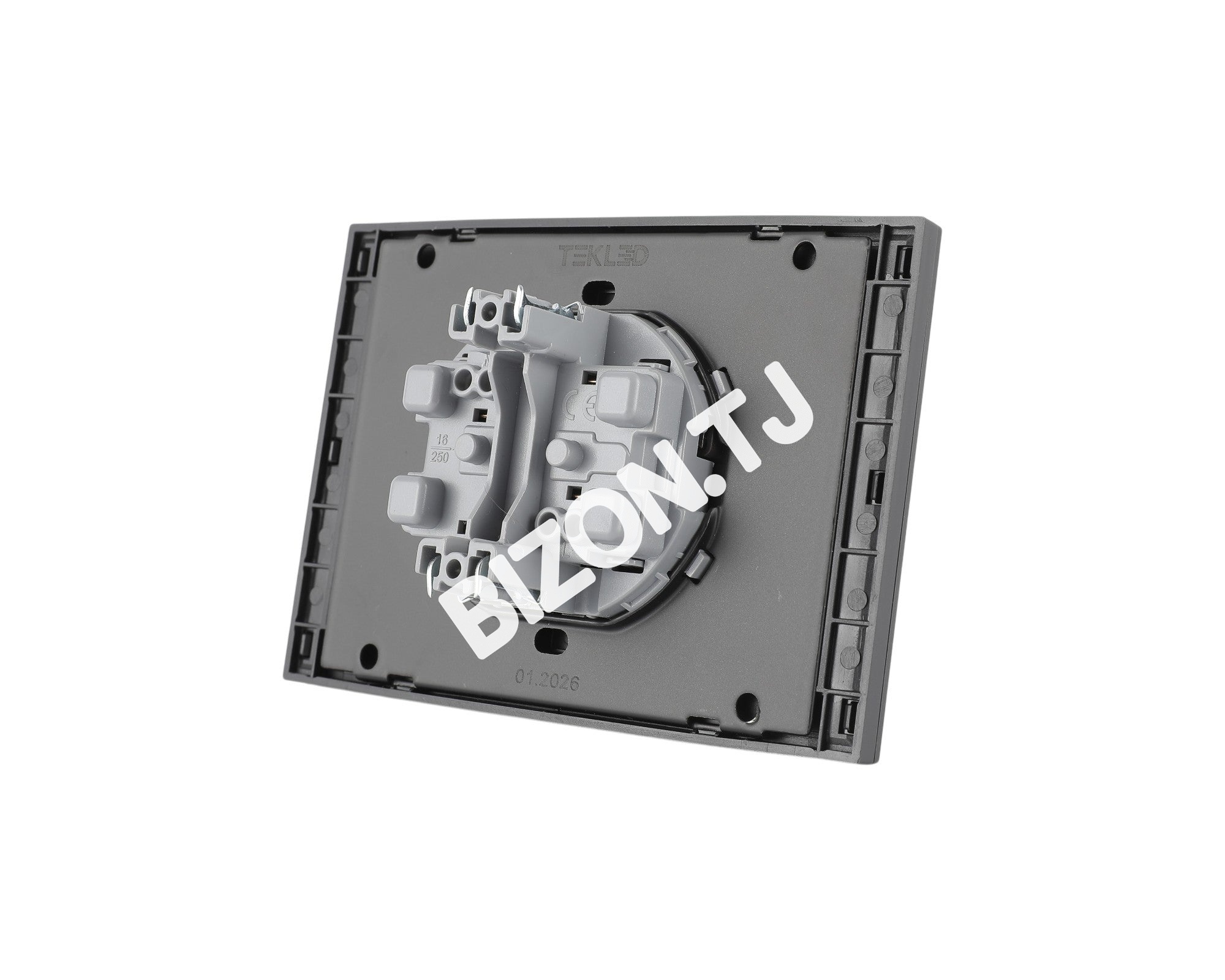 Розетка 2-я 2pin б / з, с / у, Мокко, серия NIZMO, ELECTRIC 84 / 7, 283-03618 8