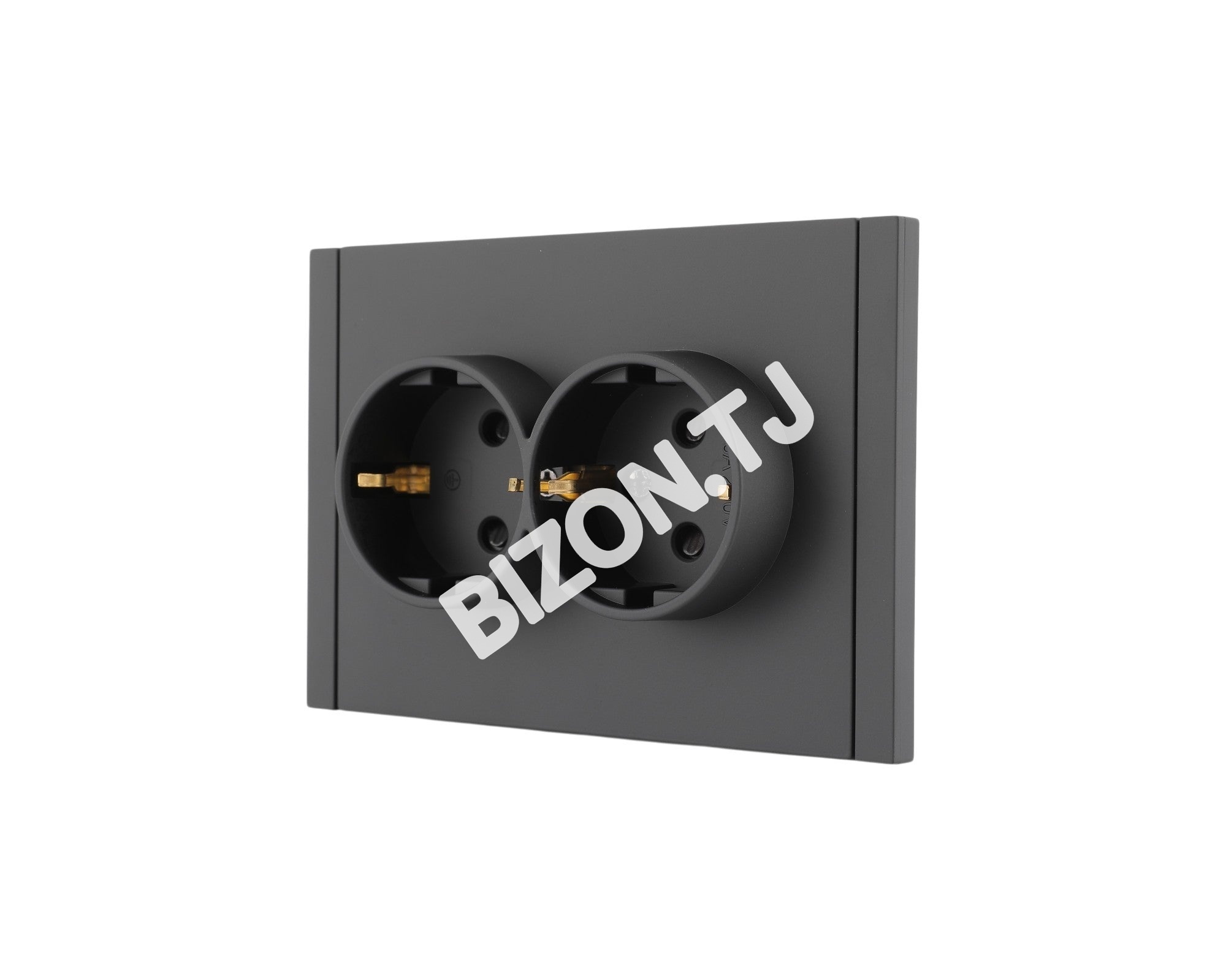 Розетка 2-я SCHUKO с / з, с / у, Мокко, серия NIZMO, ELECTRIC 72 / 6, 283-03616 13