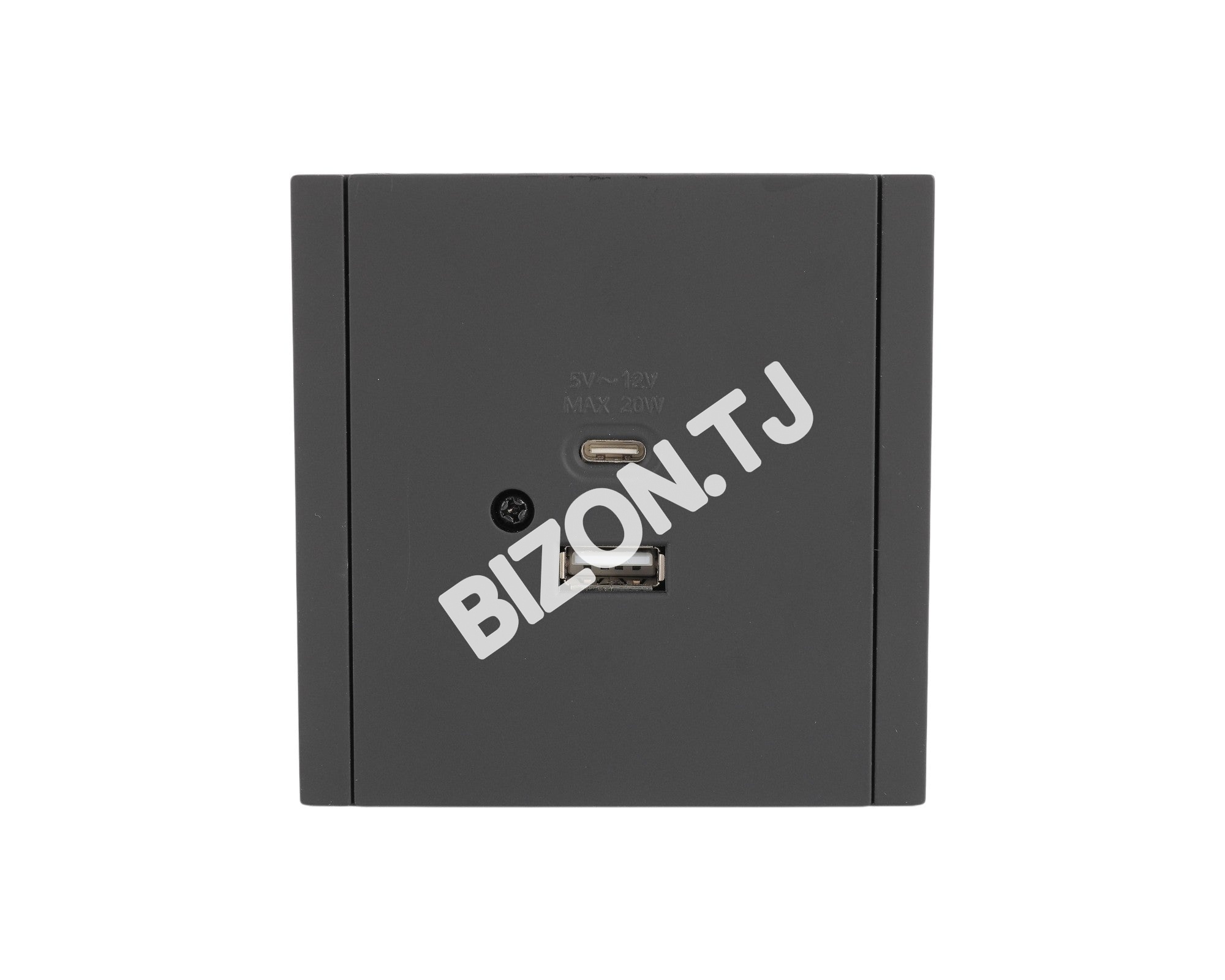Розетка USB+TYPE C 20Вт, с / у, Темно-серая, серия NIZMO, ELECTRIC 96 / 8, 283-03580 6