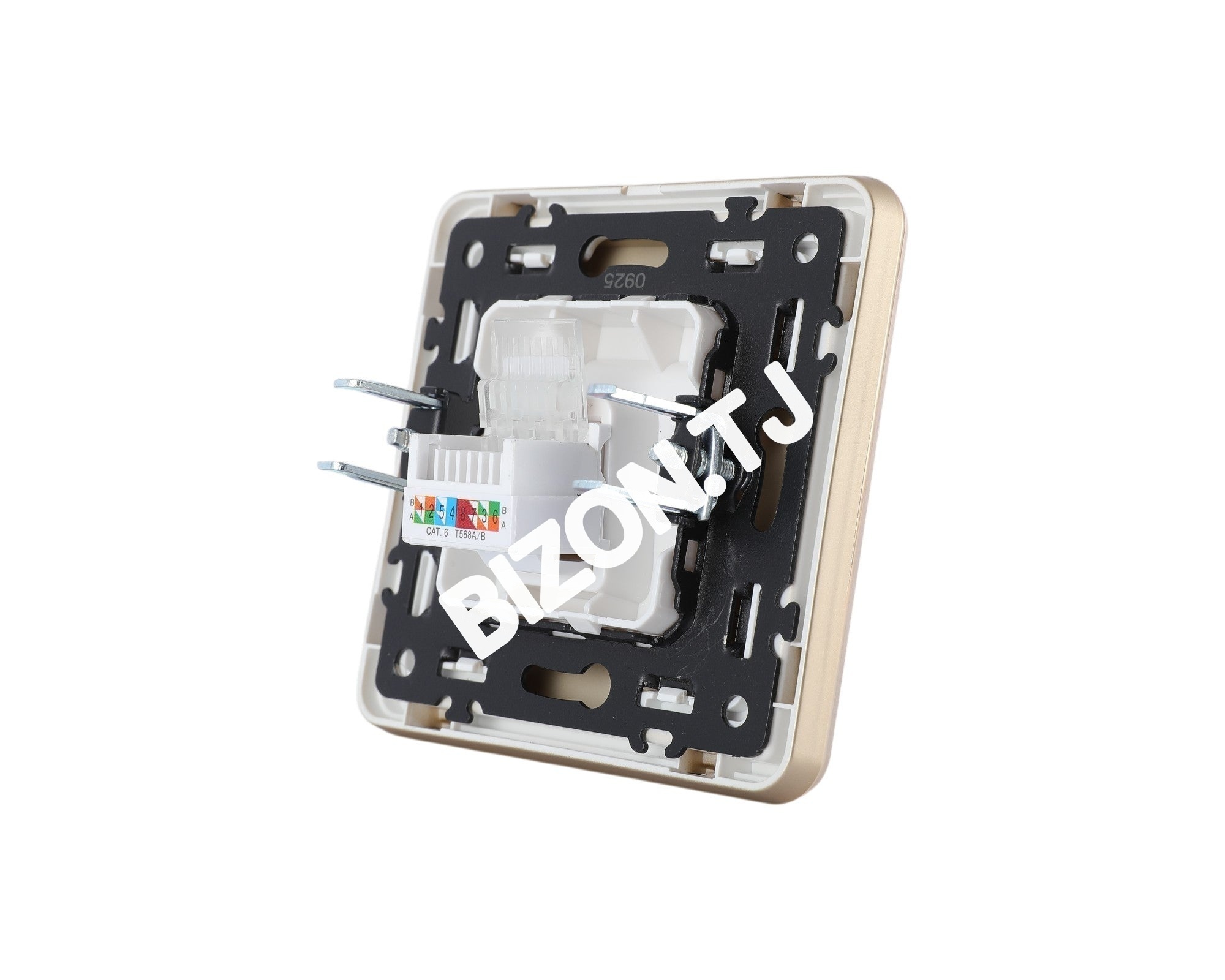 Розетка компьютер RJ45 CAT6, с / у, Бирюза, серия SAKURA, 100 / 10, 282-03580 20