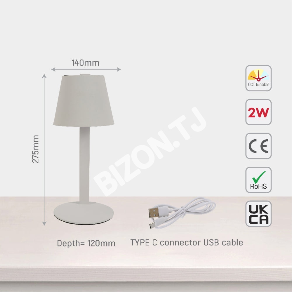 Лампа черный LED настольный лампа 3 Colour 2 Вт, 130-03787 13