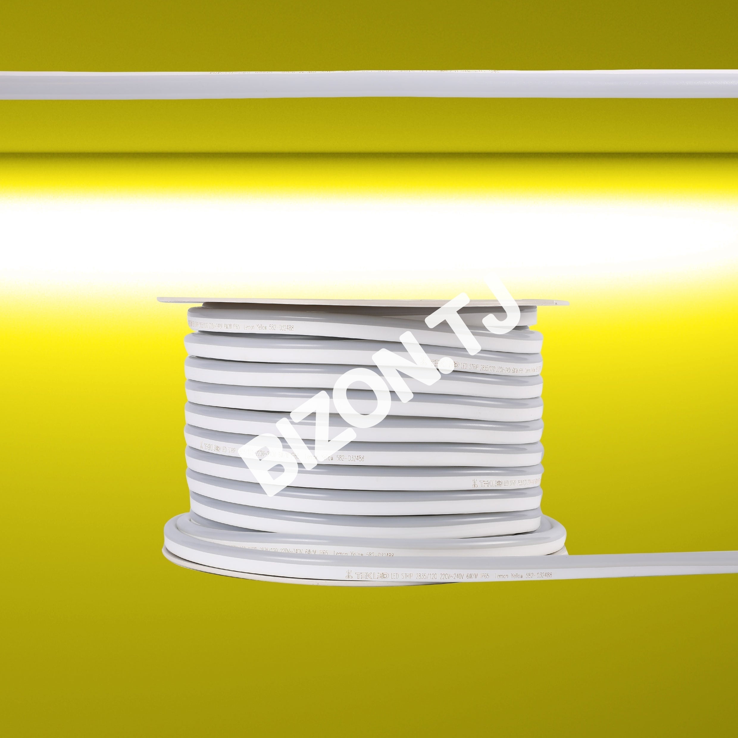LEDlentа2835 LEMONYELLOW SOFT 6 Вт / M 220VIP65100, 582-032488