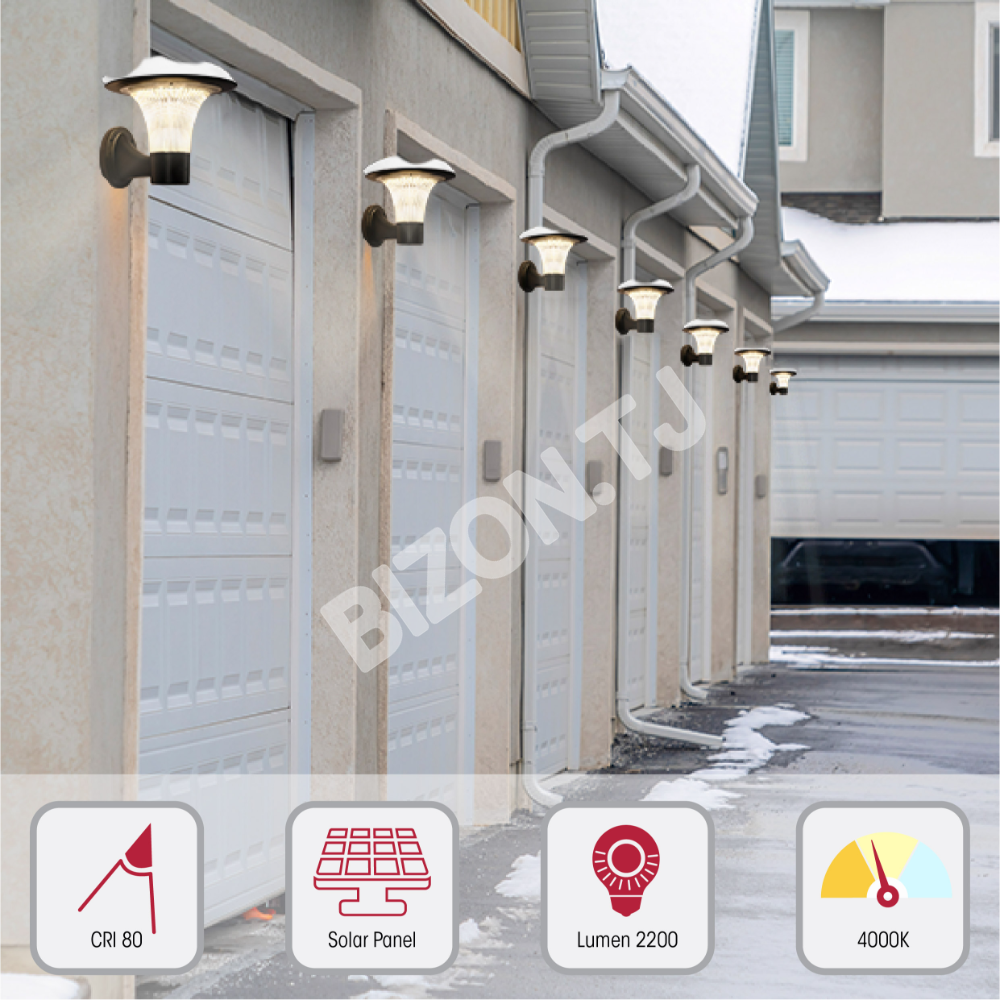 Светильник SOLAR LED Bollard Pathway 15 Вт светильник черный 4000 К+60, 260-03582 4