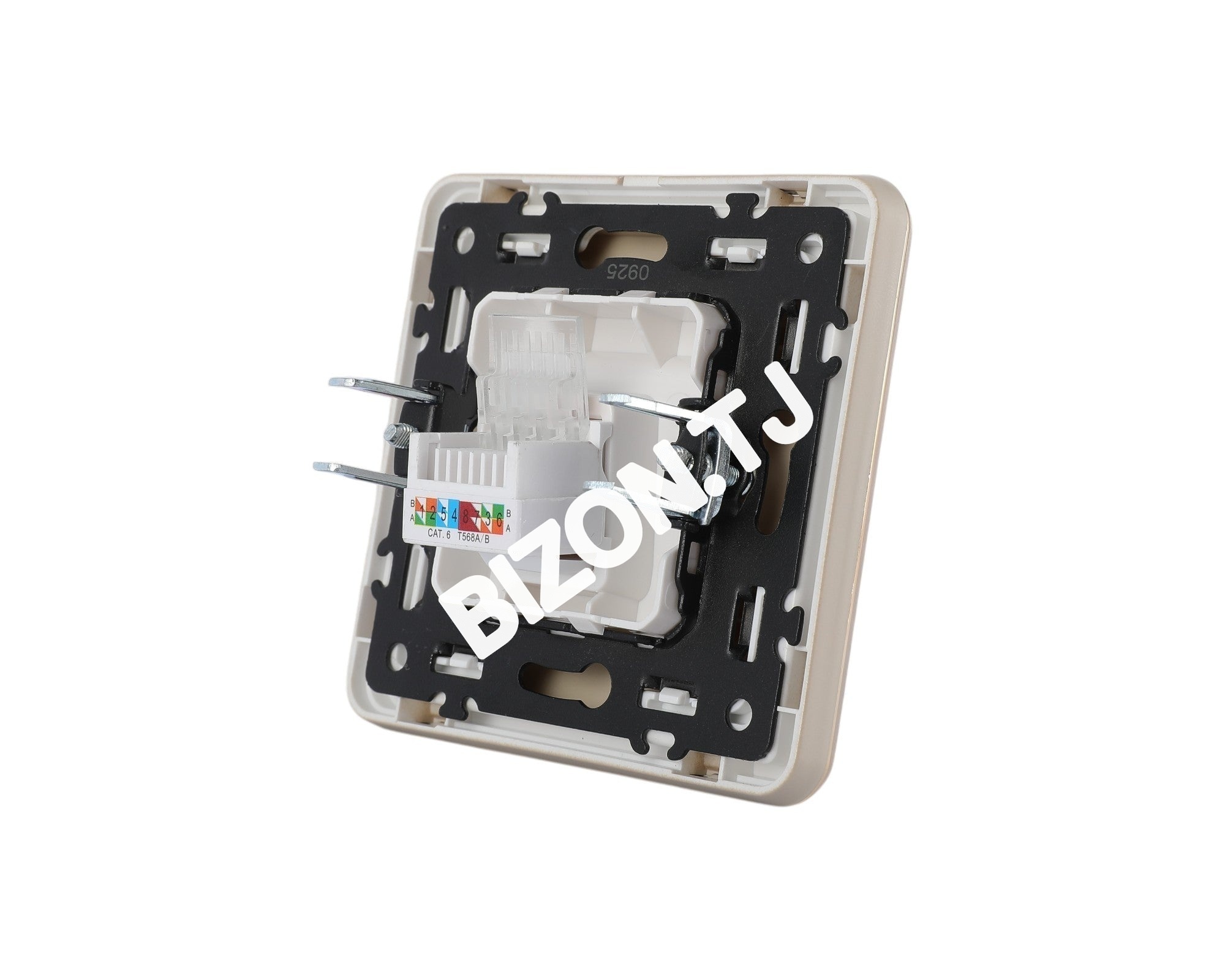 Розетка компьютер RJ45 CAT6, с / у, Бирюза, серия SAKURA, 100 / 10, 282-03580 33