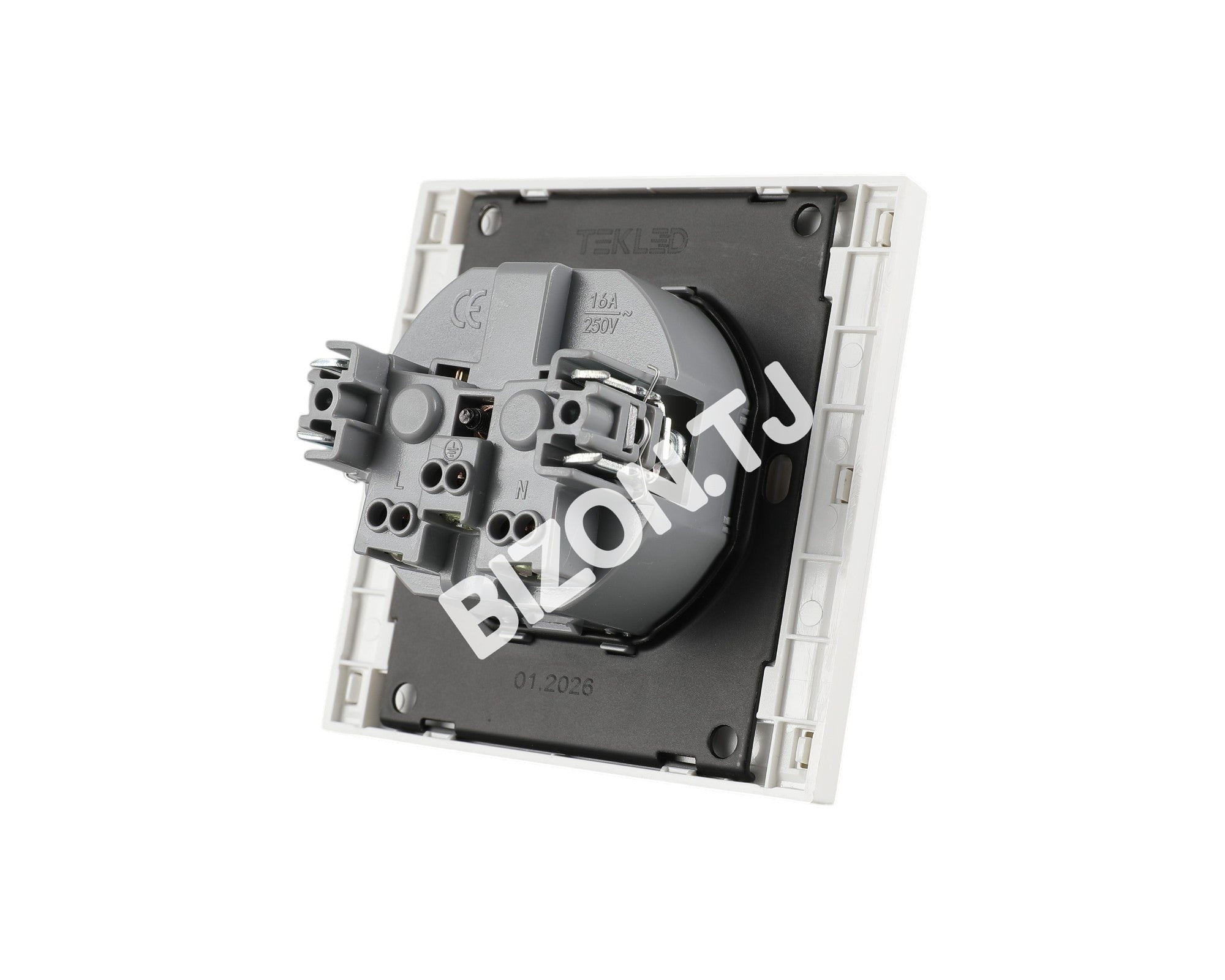 Розетка SCHUKO с / з, с / у, Мокко, серия NIZMO, ELECTRIC 120 / 10, 283-03612 8