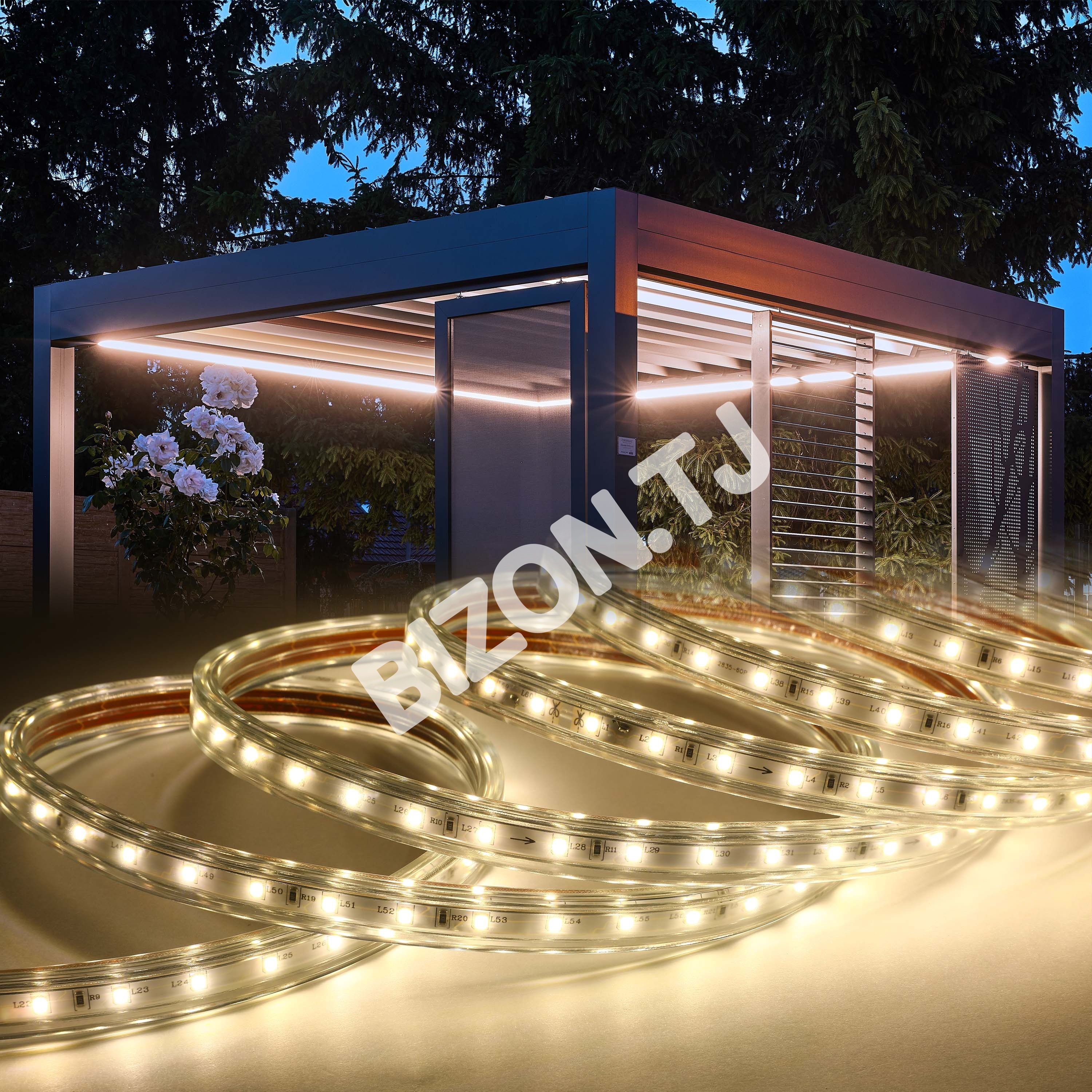 LED lentа 2835 / 60L 220 В оранжевый 7 Вт / M IP6550 м, 582-03271 16