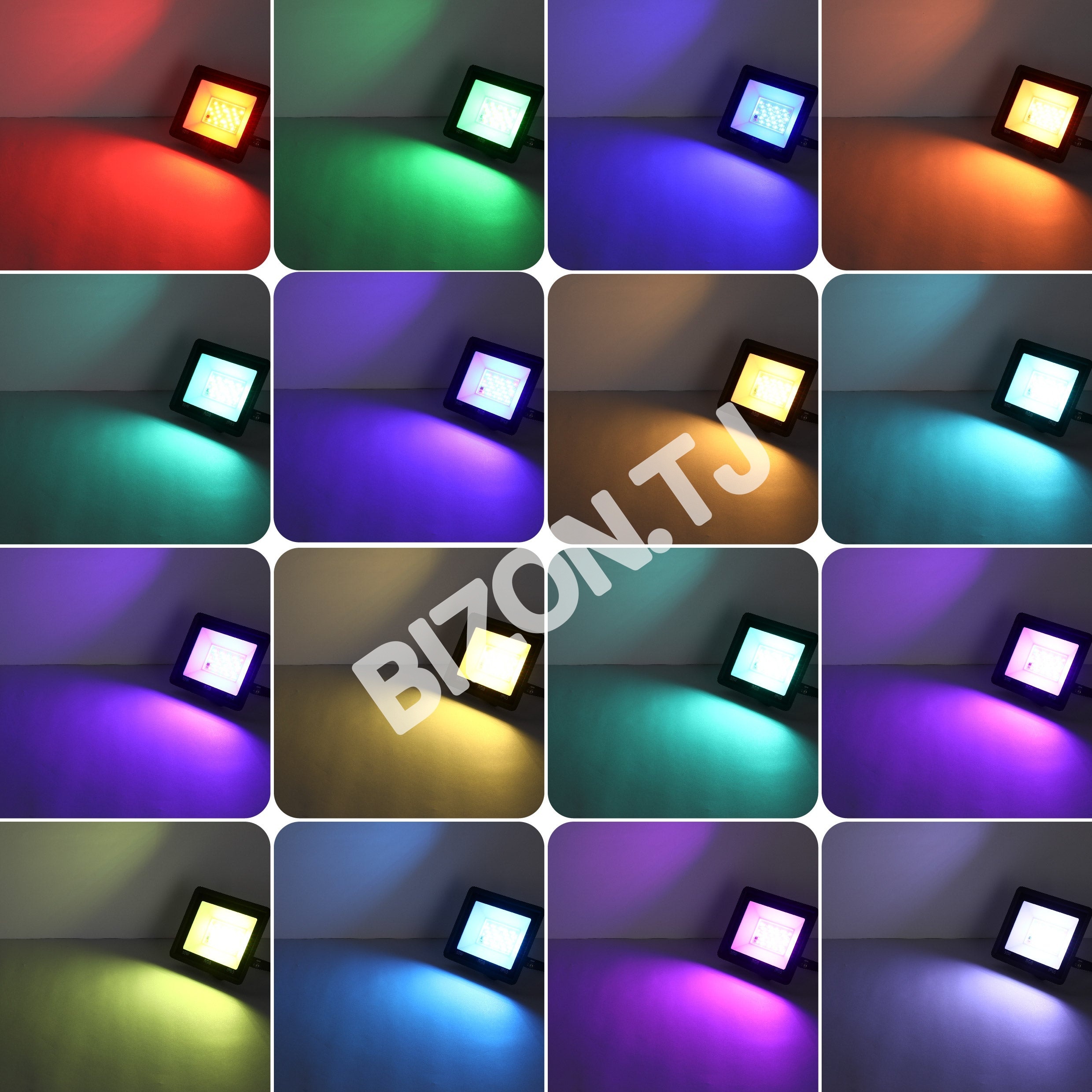 Прожектор LED DOB 30 Вт RGB черный IP65, 224-152837 7