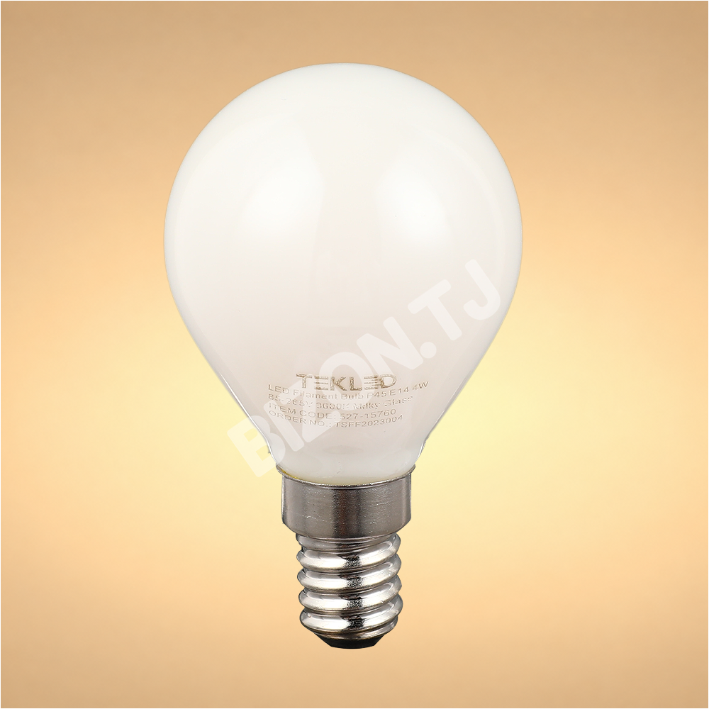 Лампа LED Filament Bulb P45 4 Вт E14 85-265 В 4000 К Frosted, 527-15762 7