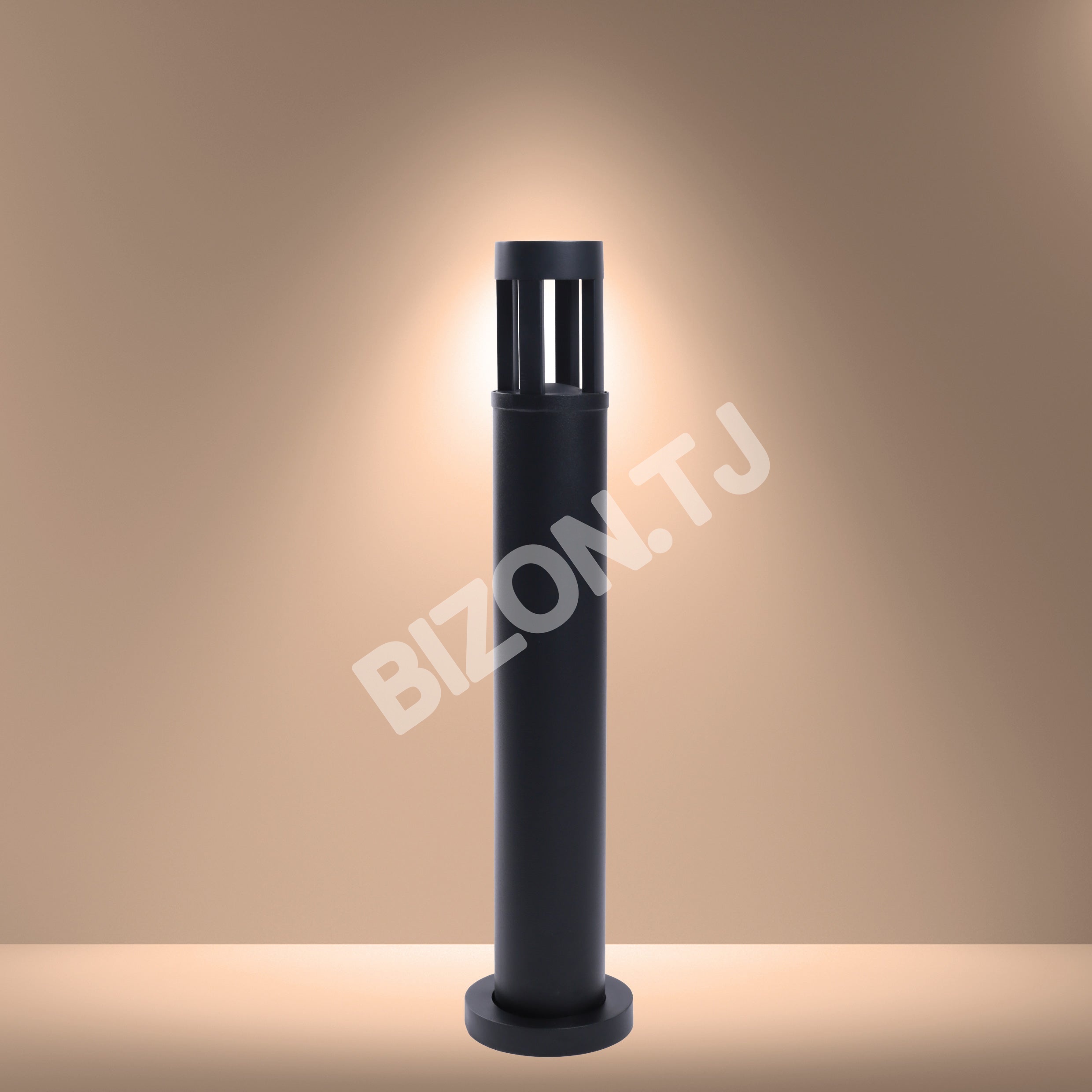 Светильник GAZON LED 9011A 10 Вт (80см) черный 4000 К D108×2, 260-036660