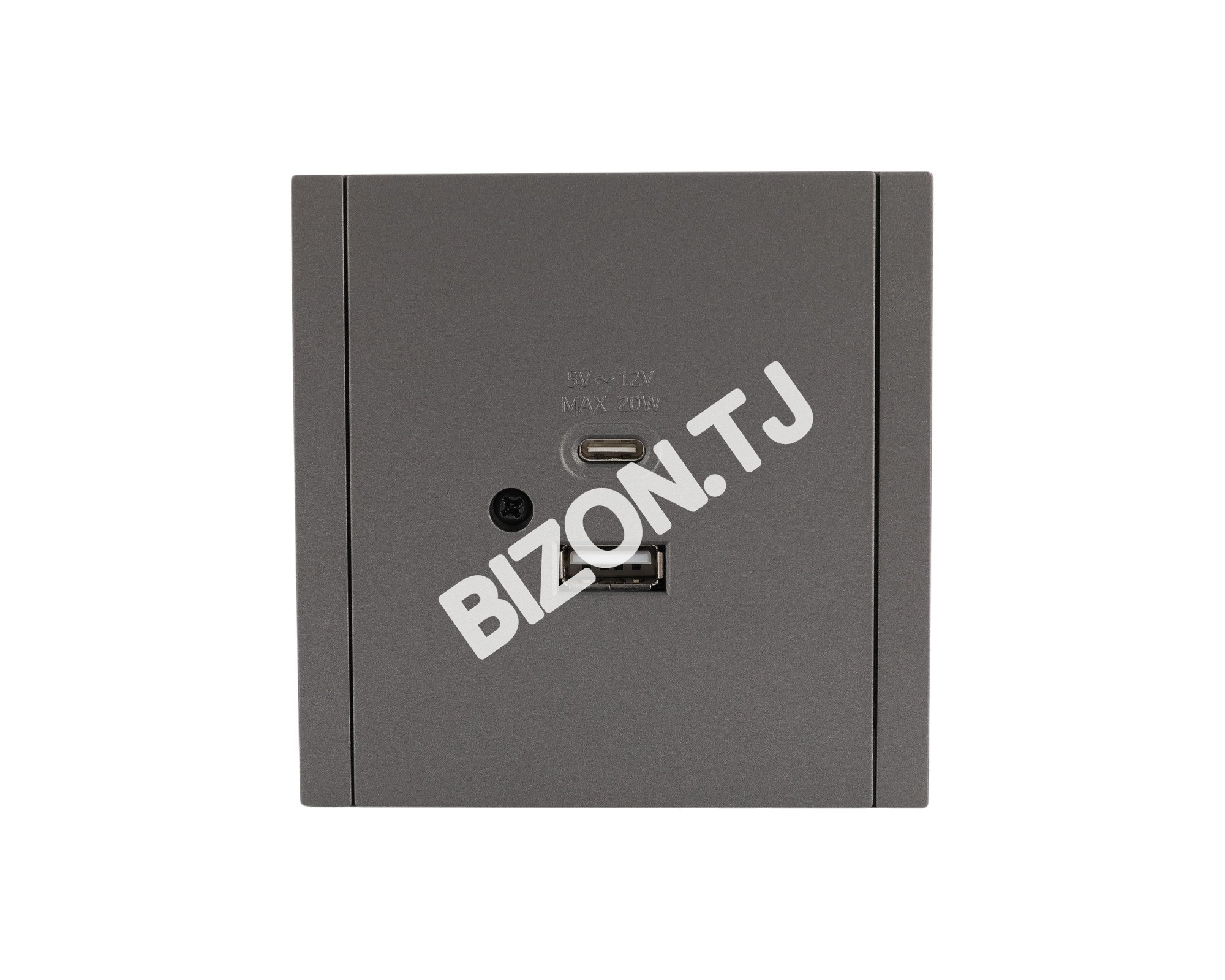 Розетка USB+TYPE C 20Вт, с / у, Темно-серая, серия NIZMO, ELECTRIC 96 / 8, 283-03580 11
