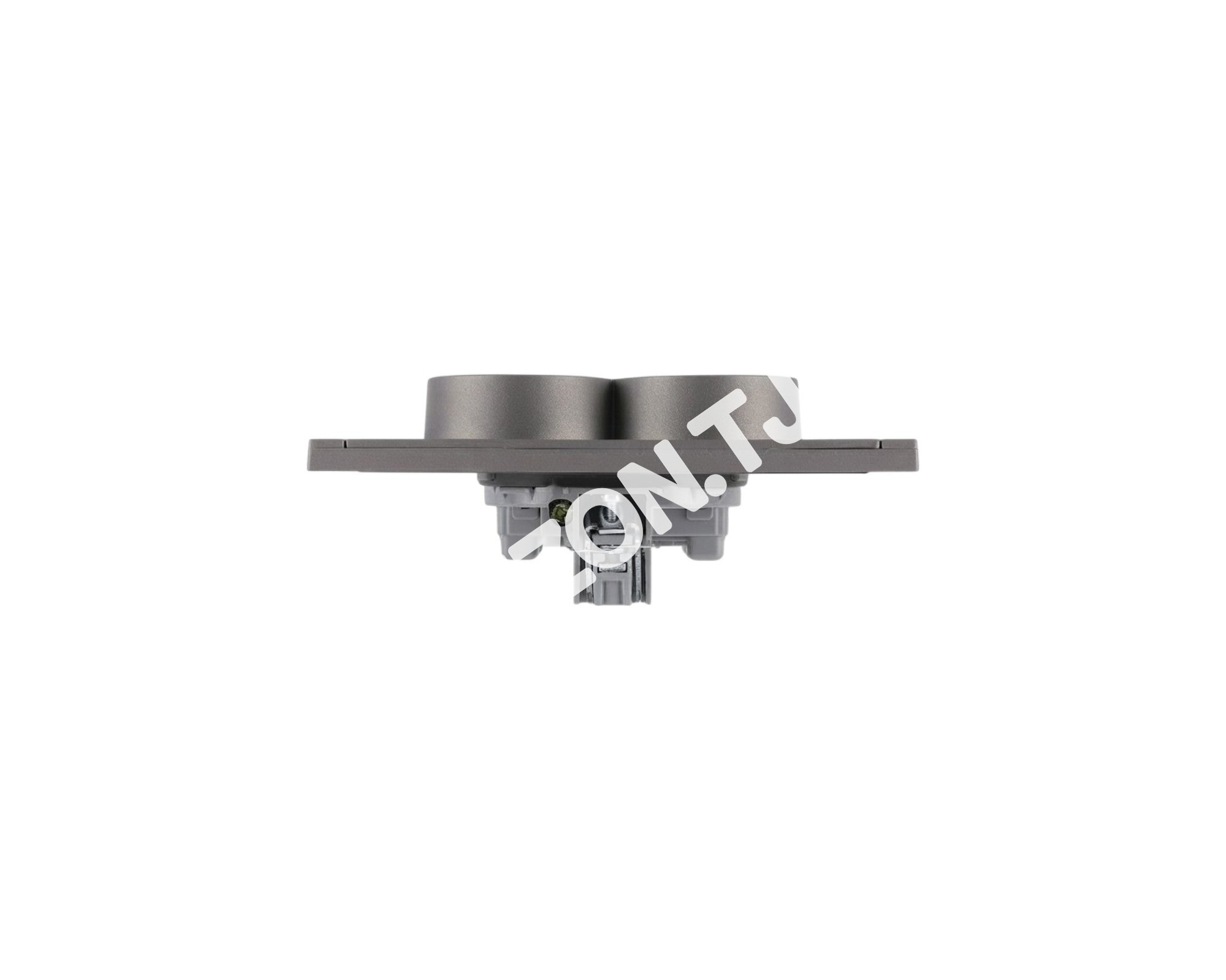 Розетка 2-я SCHUKO с / з, с / у, Мокко, серия NIZMO, ELECTRIC 72 / 6, 283-03616 19
