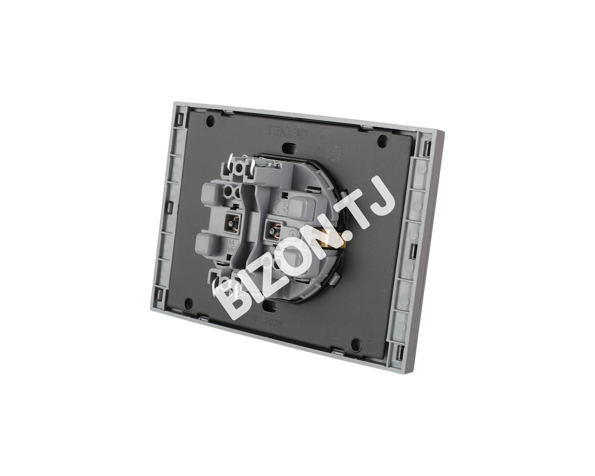 Розетка 2-я SCHUKO с / з, с / у, Мокко, серия NIZMO, ELECTRIC 72 / 6, 283-03616 18