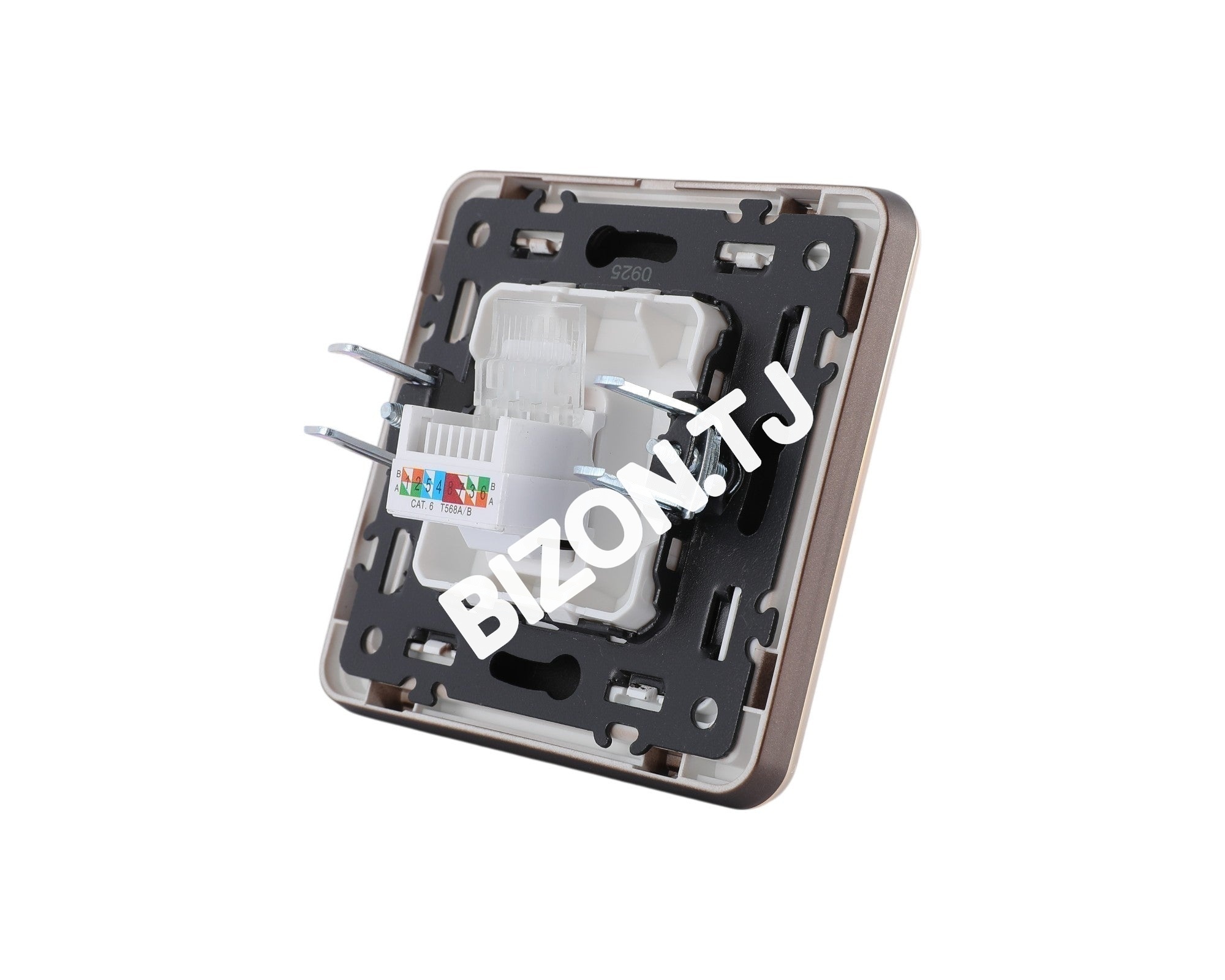 Розетка компьютер RJ45 CAT6, с / у, Бирюза, серия SAKURA, 100 / 10, 282-03580 28