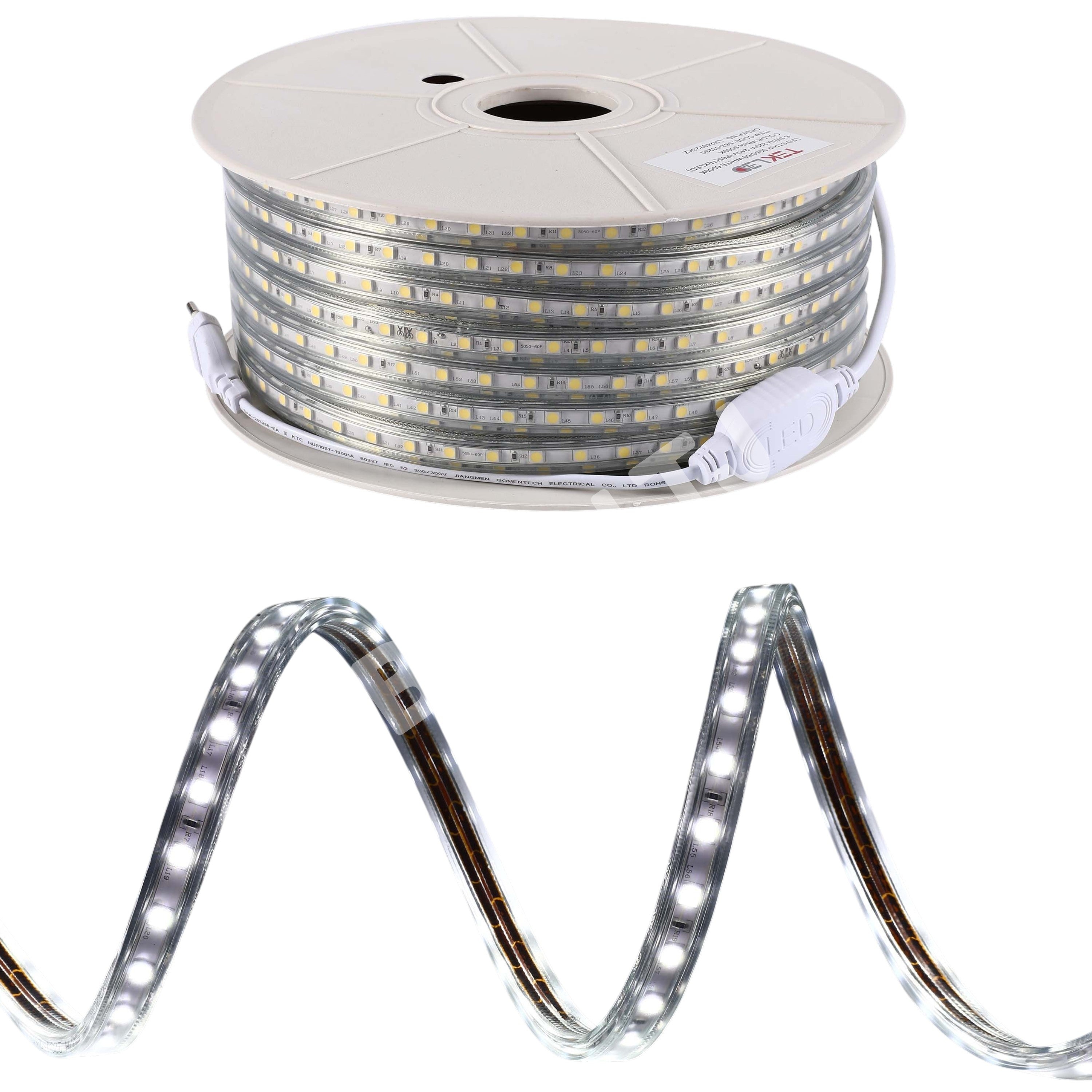 LED lenta 5050 / 60 220 В белый 6.5 Вт / m. IP65 (TD) 50 м, 582-03260
