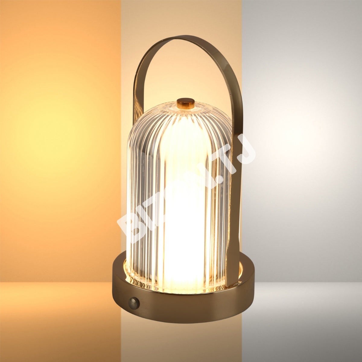 Светильник настольный LED Acrylic D120H230 FRECH золотой, 130-03720 8