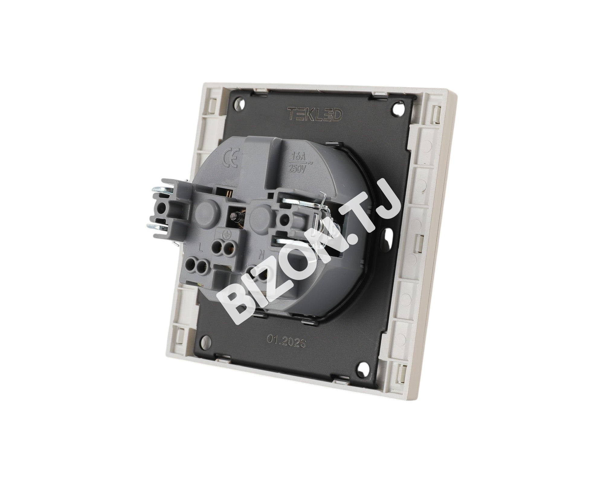Розетка SCHUKO с / з, с / у, Мокко, серия NIZMO, ELECTRIC 120 / 10, 283-03612 4